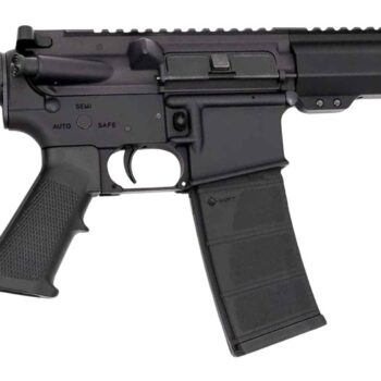 Andro Corp Industries 556103HB ACI-15 Halo 5.56 NATO 30+1 10.30" Black Nitride Threaded Barrel, Black Anodized Aluminum Receiver w/Picatinny Rail, M-LOK Handguard, Black Polymer SBA3 Pistol Brace, A2