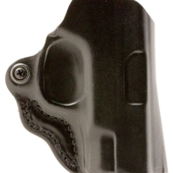 DeSantis Gunhide 019BAE1Z0 Mini Scabbard  OWB Black Leather Belt Slide Fits Glock 26/29 Right Hand