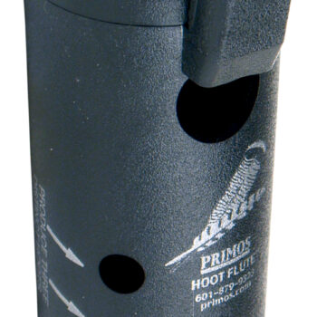 Primos 314 Hoot Flute  Open Call Owl/Turkey Sounds Attracts Turkeys Black Plastic