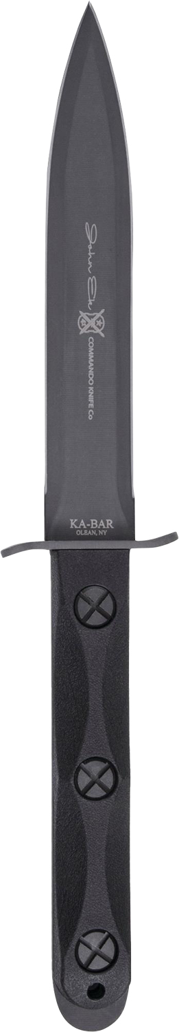 Ka-Bar EK44 Ek Model 4 6.63" Fixed Double Edge Spear Point Plain Stonewashed 1095 Cro-Van Blade, Black GRN Handle, Includes Sheath 3 Ka-Bar EK44 Ek Model 4 6.63" Fixed Double Edge Spear Point Plain Stonewashed 1095 Cro-Van Blade, Black GRN Handle, Includes Sheath