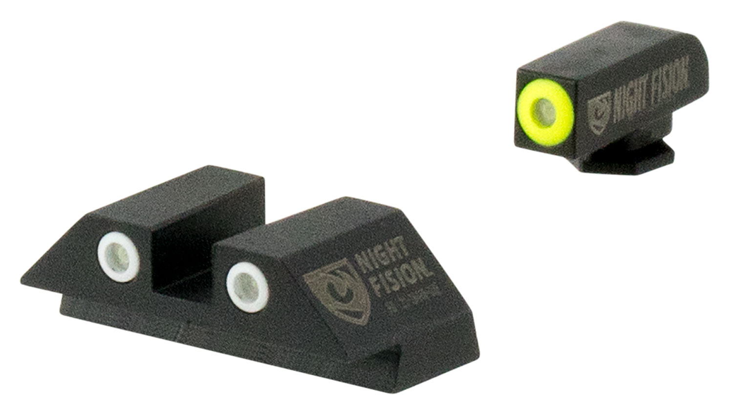 Night Fision GLK001003YGW Tritium Night Sights For Glock Green Tritium Yellow Outline Front Sight- Green Tritium White Outline Rear Sight Glock 17/17L/19/22 3 Night Fision GLK001003YGW Tritium Night Sights For Glock Green Tritium Yellow Outline Front Sight- Green Tritium White Outline Rear Sight Glock 17/17L/19/22