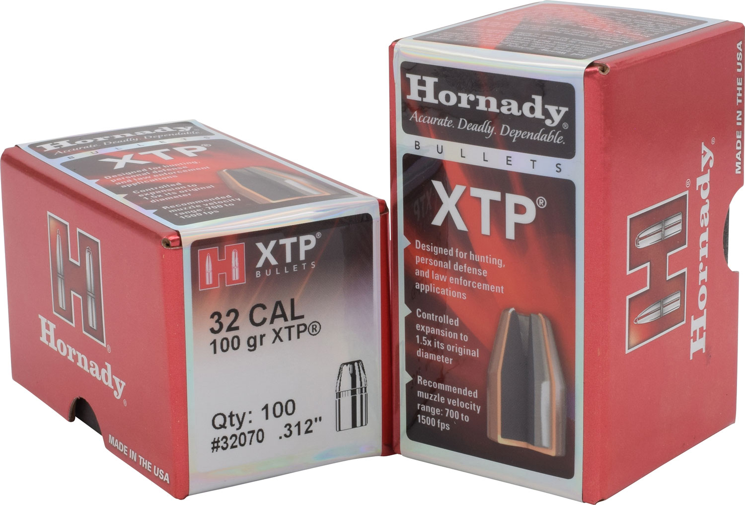 Hornady 32070 XTP 32 Cal .312 100 gr Hollow Point 100 Per Box/ 25 Case 3 Hornady 32070 XTP 32 Cal .312 100 gr Hollow Point 100 Per Box/ 25 Case