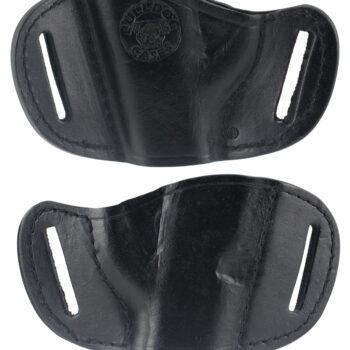Bulldog MLBS Molded  OWB Black Leather Belt Slide Fits Bersa Thunder 380 Fits Ruger LCP Fits Sig 230 Right Hand