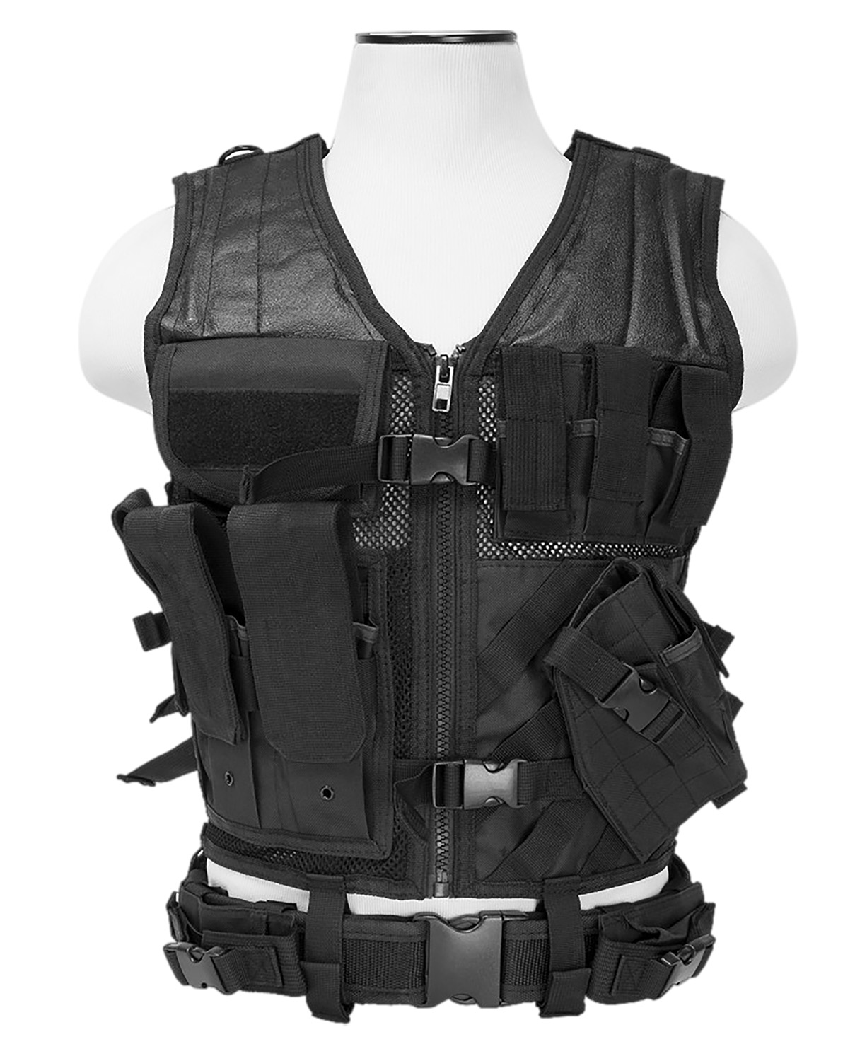 NcStar CTVL2916B Tactical Vest XL-XXL Black PVC/Mesh Webbing 3 NcStar CTVL2916B Tactical Vest XL-XXL Black PVC/Mesh Webbing