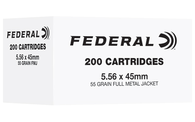 FED 5.56NATO 55GR FMJ 200/1000 2 FED 5.56NATO 55GR FMJ 200/1000