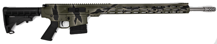 GLFA AR-10 243WIN 24 PURSUIT GRN CAMO/SS 5RD 3 GLFA AR-10 243WIN 24 PURSUIT GRN CAMO/SS 5RD
