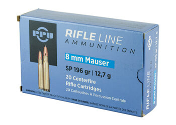 Alternative view of PPU 8MM MAUSER SP 196GR 20/200