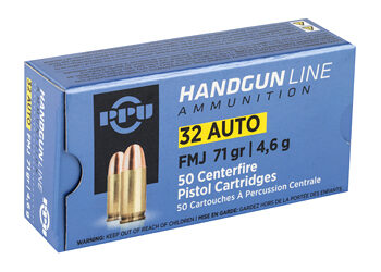 Alternative view of PPU 32ACP FMJ 71GR 50/1000
