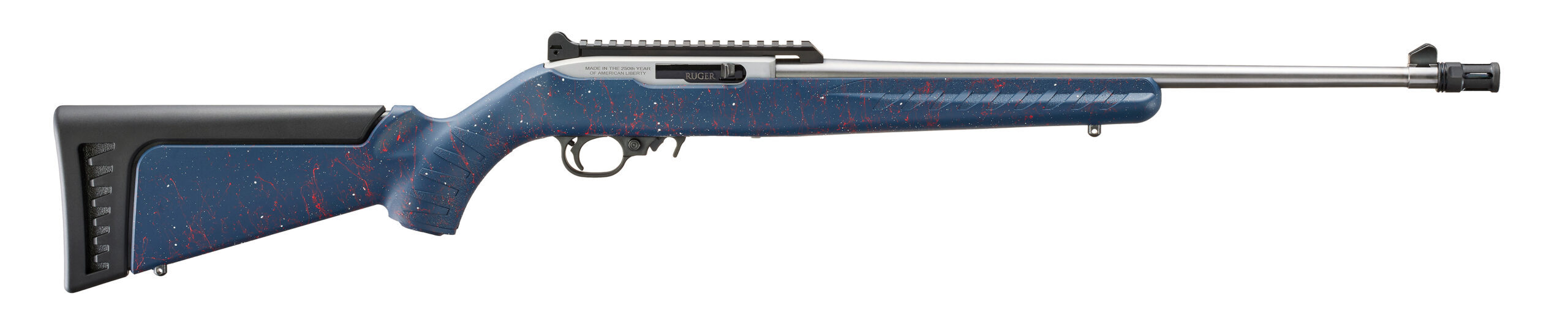 RUG 10/22 250TH 22LR 18.5 LIBERTY BLUE 10RD 2 RUG 10/22 250TH 22LR 18.5 LIBERTY BLUE 10RD