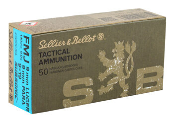 Alternative view of S&B 9MM SUBSONIC 140GR FMJ 50/1000