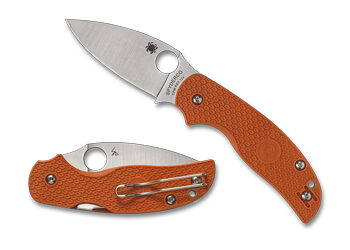 SPYDERCO SAGE 5 BRNT LTWT 3" ORG