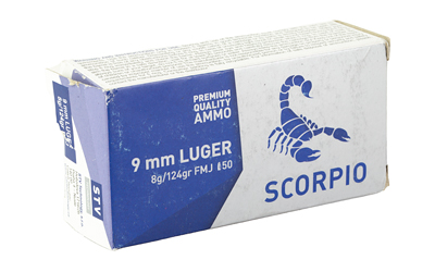 SCORPIO AMMO 9MM 124GR FMJ 50/1000 4 SCORPIO AMMO 9MM 124GR FMJ 50/1000 - Image 2