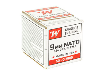 Alternative view of WIN USA 9MM NATO 124GR FMJ 50/1000