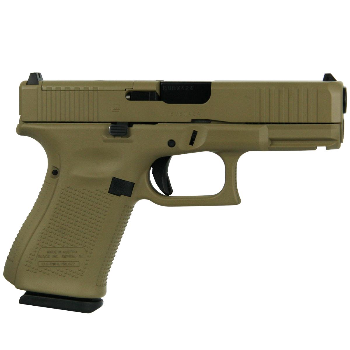 Glock 19 Gen 5 MOS Custom "FDE" Handgun 9mm Luger 15rd Magazines (3) 4.02" Barrel Austria 3 Glock 19 Gen 5 MOS Custom "FDE" Handgun 9mm Luger 15rd Magazines (3) 4.02" Barrel Austria