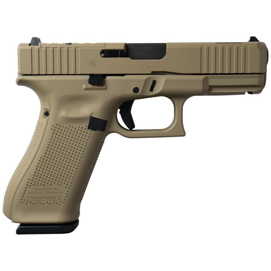 Glock V-Series Optic Ready Model 45 Handgun 9mm Luger 17rd Magazines (3) 3.7" Ported Barrel FDE Cerakote Austria 3 Glock V-Series Optic Ready Model 45 Handgun 9mm Luger 17rd Magazines (3) 3.7" Ported Barrel FDE Cerakote Austria