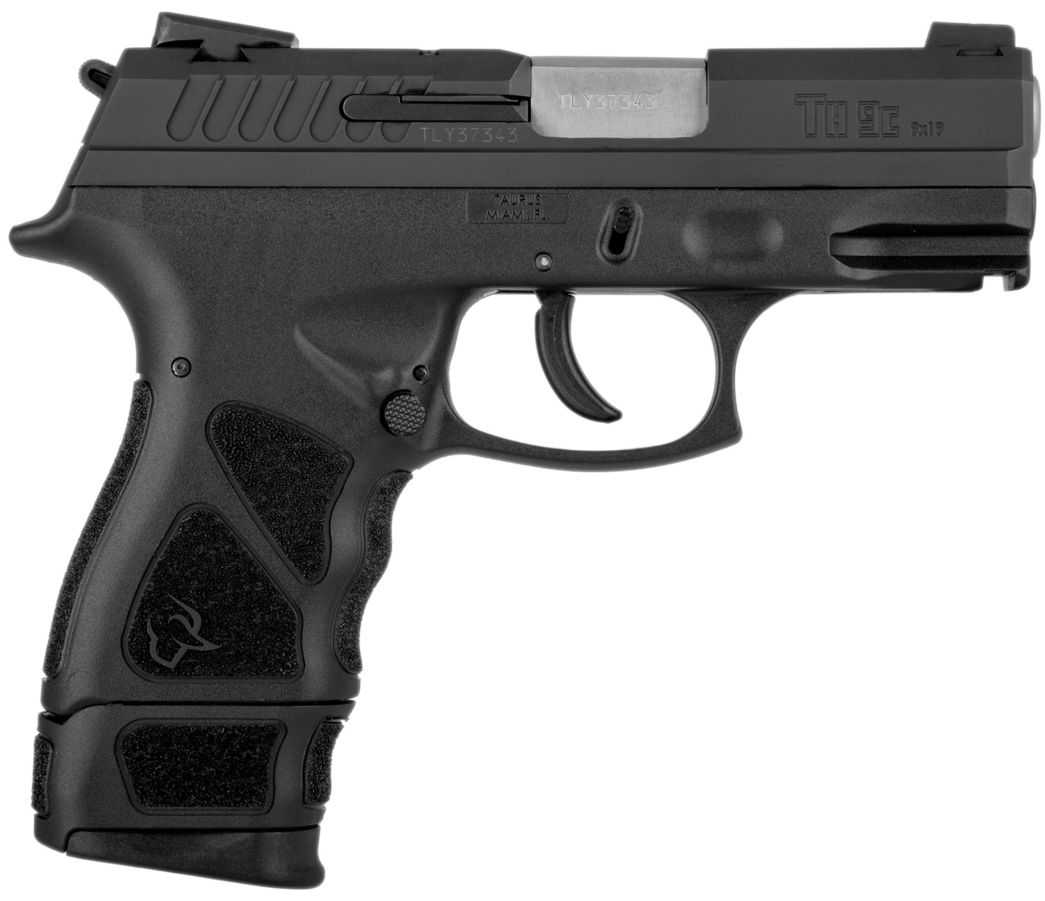 Taurus 1TH9C031 THc Compact 9mm Luger 17+1 3.54" Matte Stainless Steel Barrel, Matte Black Serrated Slide, Black Polymer Frame w/Picatinny Rail, Black Finger Grooved Polymer Grip Right Hand 3 Taurus 1TH9C031 THc Compact 9mm Luger 17+1 3.54" Matte Stainless Steel Barrel, Matte Black Serrated Slide, Black Polymer Frame w/Picatinny Rail, Black Finger Grooved Polymer Grip Right Hand