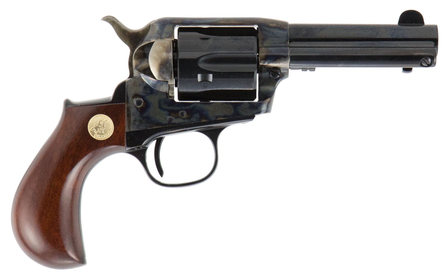 Cimarron CA980 Lightning 38 Special 6 Shot 3.50" Blued Steel Barrel & Cylinder, Color Case Hardened Steel Frame, Birdshead Walnut Grip, Exposed Hammer 3 Cimarron CA980 Lightning 38 Special 6 Shot 3.50" Blued Steel Barrel & Cylinder, Color Case Hardened Steel Frame, Birdshead Walnut Grip, Exposed Hammer
