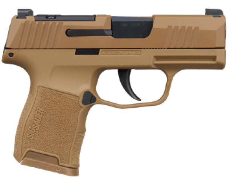 SIG P365 3.1"9MM COYOTE OR 10RD 3 SIG P365 3.1"9MM COYOTE OR 10RD
