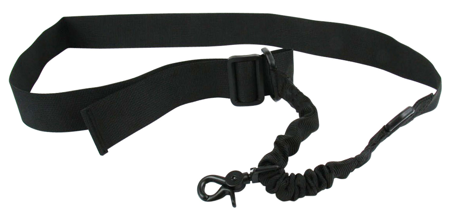 TacFire SL001B Single Point Sling Black Nylon 20"-30" OAL Adjustable Double Bungee Rifle/Shotgun 3 TacFire SL001B Single Point Sling Black Nylon 20"-30" OAL Adjustable Double Bungee Rifle/Shotgun