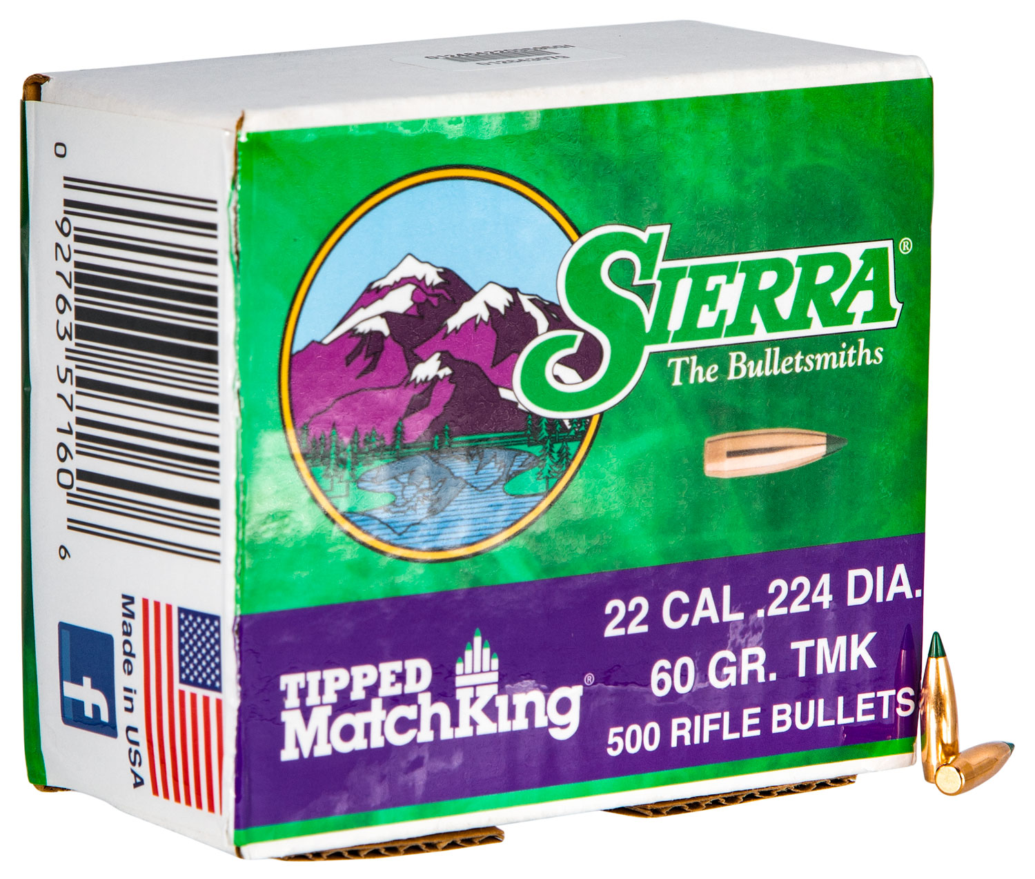 Sierra 7160C Tipped MatchKing 22Cal 60gr Tipped MatchKing 500/Box 3 Sierra 7160C Tipped MatchKing 22Cal 60gr Tipped MatchKing 500/Box