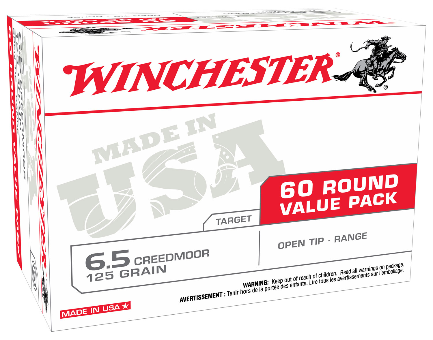 Winchester Ammo USA65CMVP USA Ready 6.5Creedmoor 125gr Open Tip 60 Per Box/4 Case *Value Pack 3 Winchester Ammo USA65CMVP USA Ready 6.5Creedmoor 125gr Open Tip 60 Per Box/4 Case *Value Pack
