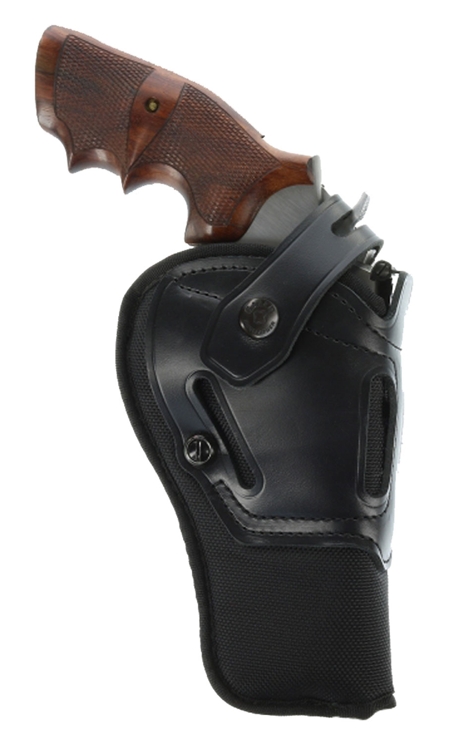 Galco SR46B Switchback OWB Black Leather Belt Slide Fits Ruger GP100/S&W K Frame Fits 6" Barrel Ambidextrous 3 Galco SR46B Switchback OWB Black Leather Belt Slide Fits Ruger GP100/S&W K Frame Fits 6" Barrel Ambidextrous