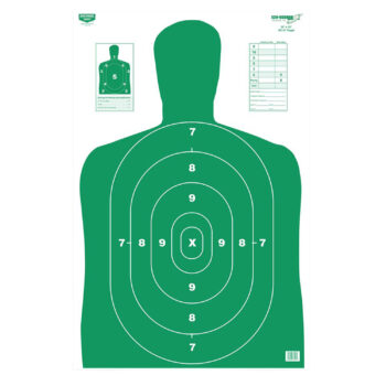 Birchwood Casey 37015 EZE-Scorer  Silhouette Paper Hanging 23" x 35" Green 5 Pack