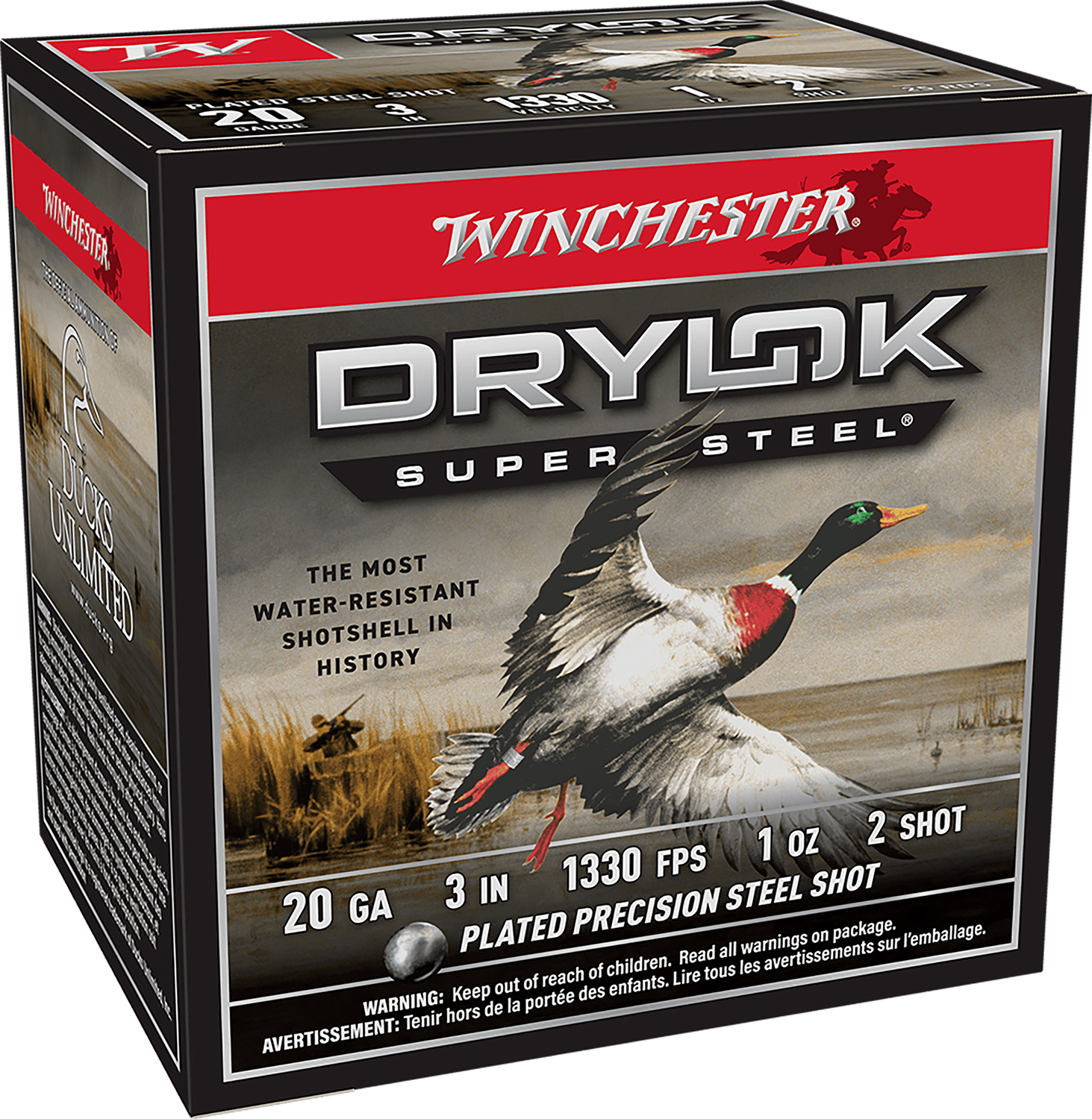 Winchester Ammo XSM2032 Drylok Super Steel Magnum 20Gauge 3" 1oz 2Shot 25 Per Box/10 Case 3 Winchester Ammo XSM2032 Drylok Super Steel Magnum 20Gauge 3" 1oz 2Shot 25 Per Box/10 Case