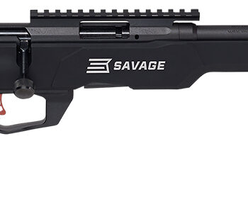 Savage Arms 70548 B Series Precision Full Size 22 WMR 10+1 18" Matte Black Threaded Barrel, Matte Black Picatinny Rail Carbon Steel Receiver, Matte Black MDT ACC Chassis Aluminum Stock, Black Polymer