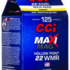 CCI 920CC Maxi-Mag Rimfire 22WMR 40gr Jacketed Hollow Point 125 Per Box/10 Case 1 120672