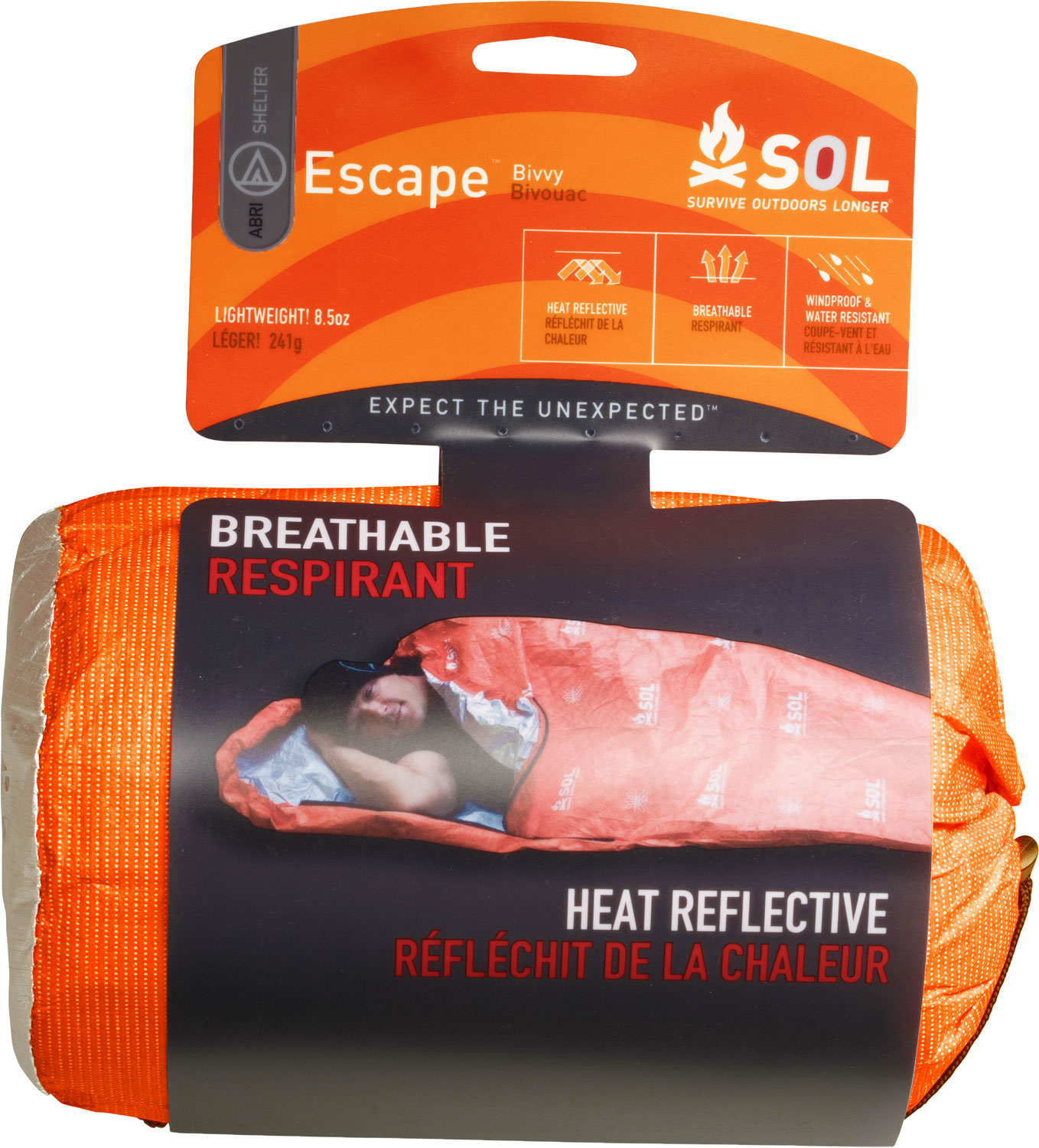Survive Outdoors Longer 01401228 SOL Bivvy Warmth Waterproof Orange 3 Survive Outdoors Longer 01401228 SOL Bivvy Warmth Waterproof Orange
