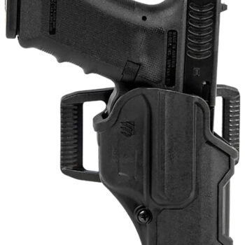 Blackhawk 410701BKR T-Series L2C Non-Light Bearing OWB Black Polymer Belt Clip Compatible w/Glock 19/23/26/27/32/33/45  Right Hand