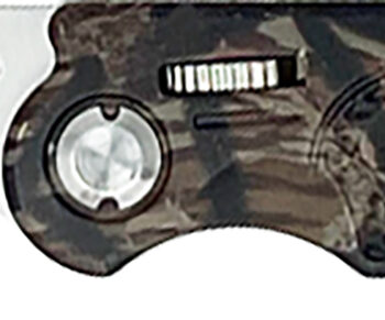 AccuSharp 704C Sport  3" Folding Plain Stainless Steel Blade/Camo Anodized Aluminum Handle Includes Belt Clip