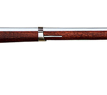 Taylors & Company 210091 1816 Harpers Ferry Pedersoli Flintlock 41.75" White Steel Round Barrel & Receiver, Fixed Walnut Stock