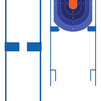 Birchwood Casey 49013 Adjustable Target Stakes  36" Stand Blue Steel Target 36" 2
