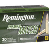 Remington Ammunition 20001 Premier Match 6mmCreedmoor 107gr Sierra MatchKing BTHP 20 Per Box/10 Case 1 139727