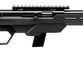 Savage Arms 45114 64 Precision Full Size 22 LR 10+1 16.50" Matte Black Heavy Threaded Barrel, Matte Black Picatinny Rail Carbon Steel Receiver, M-LOK Handguard, Black Chassis Synthetic Stock, Black Po