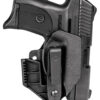 Mission First Tactical H2RUEC9AIWBM Minimalist Holster IWB Black Polymer Belt Clip Fits Ruger EC9/EC9s/LC9/LC9s Ambidextrous 1 143019