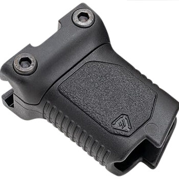 Strike Industries ARCMAGRAILSBK Angled Vertical Grip Short Black Polymer with Cable Management Storage for Picatinny Rail