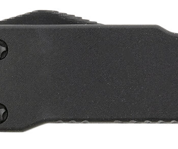 Templar Knife CABR321 Premium LW  Micro 1.85" OTF Drop Point Plain Black Oxide Stonewashed D2 Steel Blade, 3.50" Black Aluminum Handle, California Legal