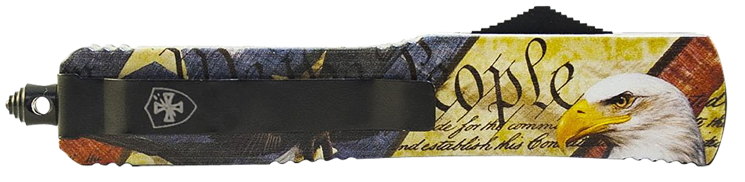 Templar Knife MZEG321 Premium Weighted Eagle Slim 3.16" OTF Drop Point Plain Black Oxide Stonewashed D2 Steel Blade, 4.93" Eagle w/"We The People" Aluminum Zinc Alloy Handle 3 Templar Knife MZEG321 Premium Weighted Eagle Slim 3.16" OTF Drop Point Plain Black Oxide Stonewashed D2 Steel Blade, 4.93" Eagle w/"We The People" Aluminum Zinc Alloy Handle