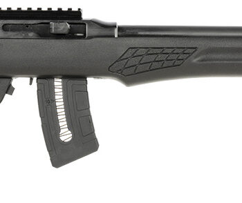 Rossi RS22W2111-TH RS22  Semi-Auto 22 WMR 10+1 21" Threaded Barrel, Black, Fixed Synthetic Stock