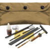 KleenBore POU302T Modular Cleaning Kit Coyote Tan Multi-Caliber Handgun/Rifle Bronze/Nylon Bristles Nylon Case 2 149214