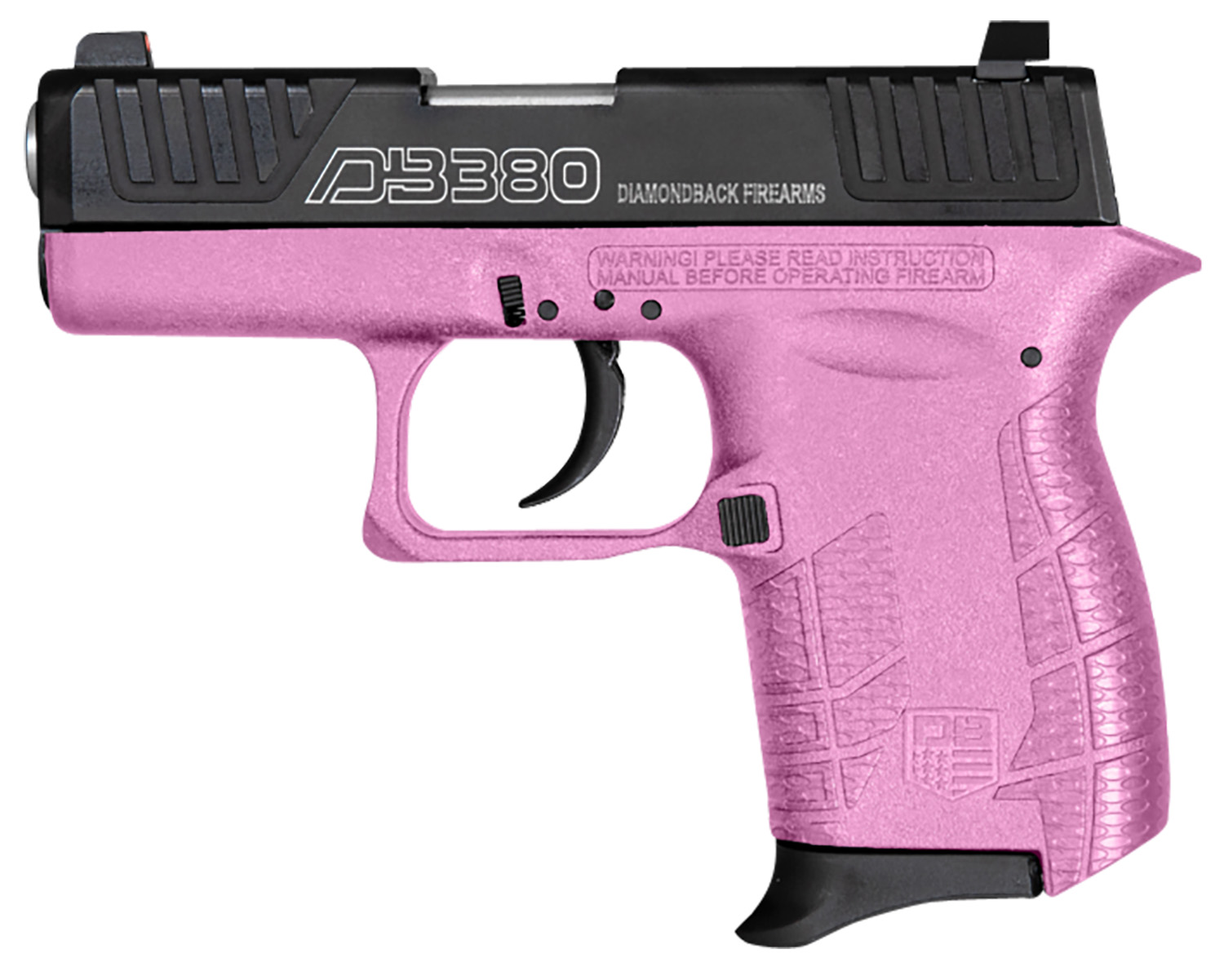 Diamondback DB0100E112 DB380 Gen4 Micro-Compact Frame 380 ACP 6+1, 2.80" Stainless Steel Barrel, Nickel Boron Serrated Stainless Steel Slide, Pink Polymer Frame w/Beavertail & Grip 3 Diamondback DB0100E112 DB380 Gen4 Micro-Compact Frame 380 ACP 6+1, 2.80" Stainless Steel Barrel, Nickel Boron Serrated Stainless Steel Slide, Pink Polymer Frame w/Beavertail & Grip