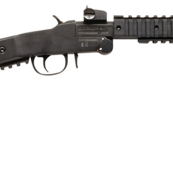 Chiappa Firearms 500265 Little Badger Xtreme Full Size 22 LR 1 Shot, 16.50" Black Steel Threaded Barrel, Black Quad Picatinny Receiver, Black Folding Steel Rod Stock, Right Hand