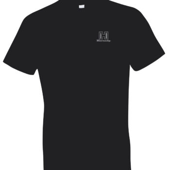 Hornady Gear 30123 Fueled By Hornady  Black Cotton, Short Sleeve Semi-Fitted Large
