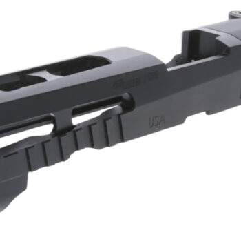 Rival Arms RARA10G306A Precision Slide A1 Black QPQ Steel, Ported, Front & Rear Serrations, RMS Optic Cut Fits Glock 43/43X
