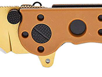 CRKT M16-10DZ M16-10DZ  EDC 3.03" Folding Part Serrated Desert Tan D2 Steel Blade, Desert Tan GRN Handle