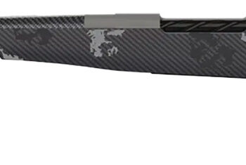Fierce Firearms ROG7PRC22GPLH Carbon Rogue Full Size 7mm PRC 3+1 22" Carbon Fiber Threaded Barrel, Glacier Cerakote Steel Drilled & Tapped Receiver, Phantom Camo Fixed Carbon Fiber Stock, Left Hand