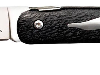 Cold Steel CS20KJZ Kudu Lite 4.25" Folding Clip Point Plain Satin 5Cr15MoV SS Blade, 5.75" Black Textured Zy-Ex Handle